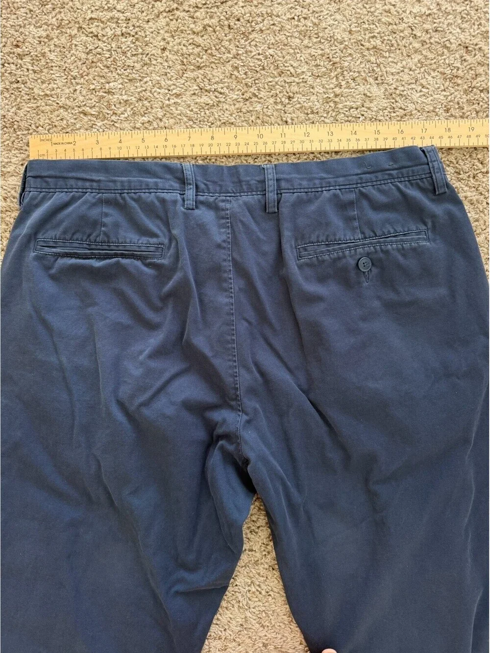J.Crew The Sutton Navy Summerweight Chino Pants 36x28 Smart Casual Preppy